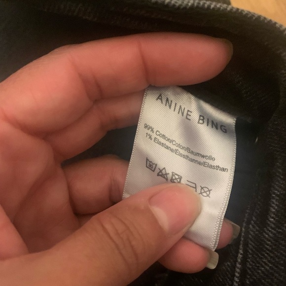 Anine Bing black Lara denim flare jeans - Picture 6 of 6